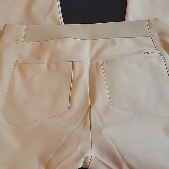 RALPH LAUREN tan slim leg stretch athletic pant - Picture 6 of 10